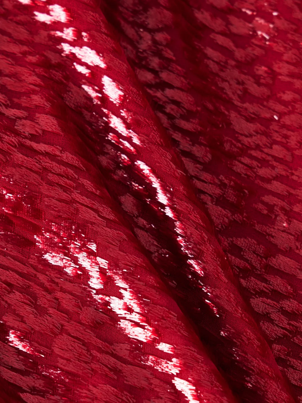 Close-up detail of the Self-Portrait Cutout Fil Coupé Midi Dress