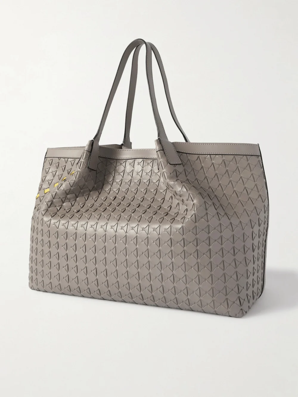 Back view of the Serapian Secret Large Woven Leather Tote