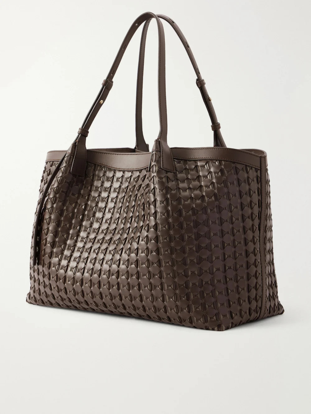 Back view of the Serapian Secret Mosaico Leather Tote