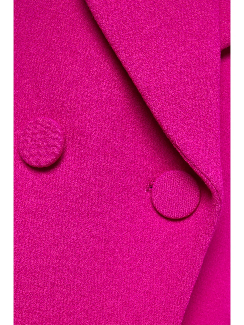 Close-up detail of the Sergio Hudson Double-breasted Wool Blazer