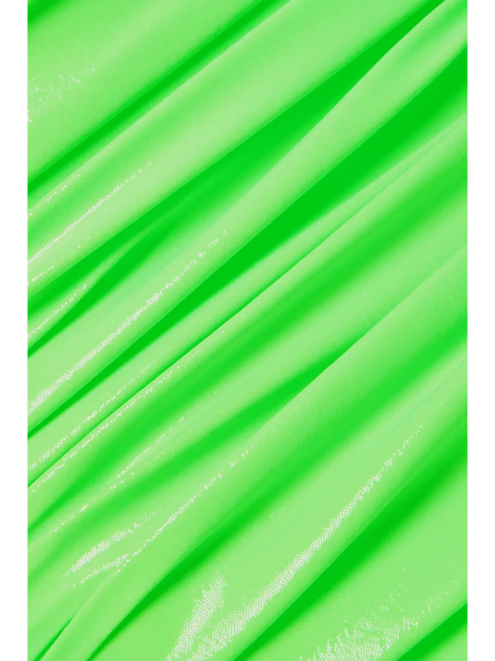Close-up detail of the Sergio Hudson Strapless Ruched Neon Coated Stretch-jersey Midi Dress