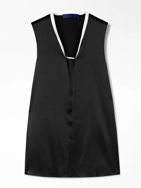 Sharon Wauchob Poutou Grosgrain-trimmed Silk Top