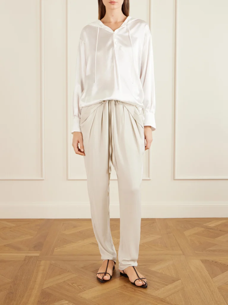Sharon Wauchob The Vardar Silk-blend Straight-leg Pants