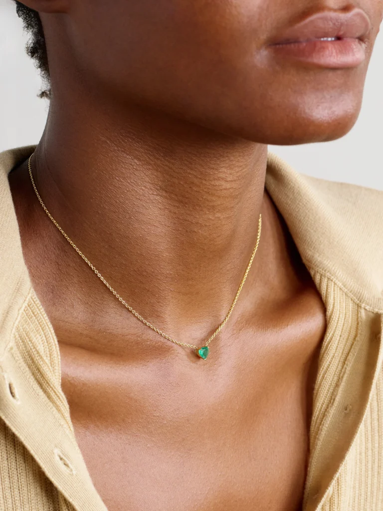 Shay 18-karat Gold Emerald Necklace