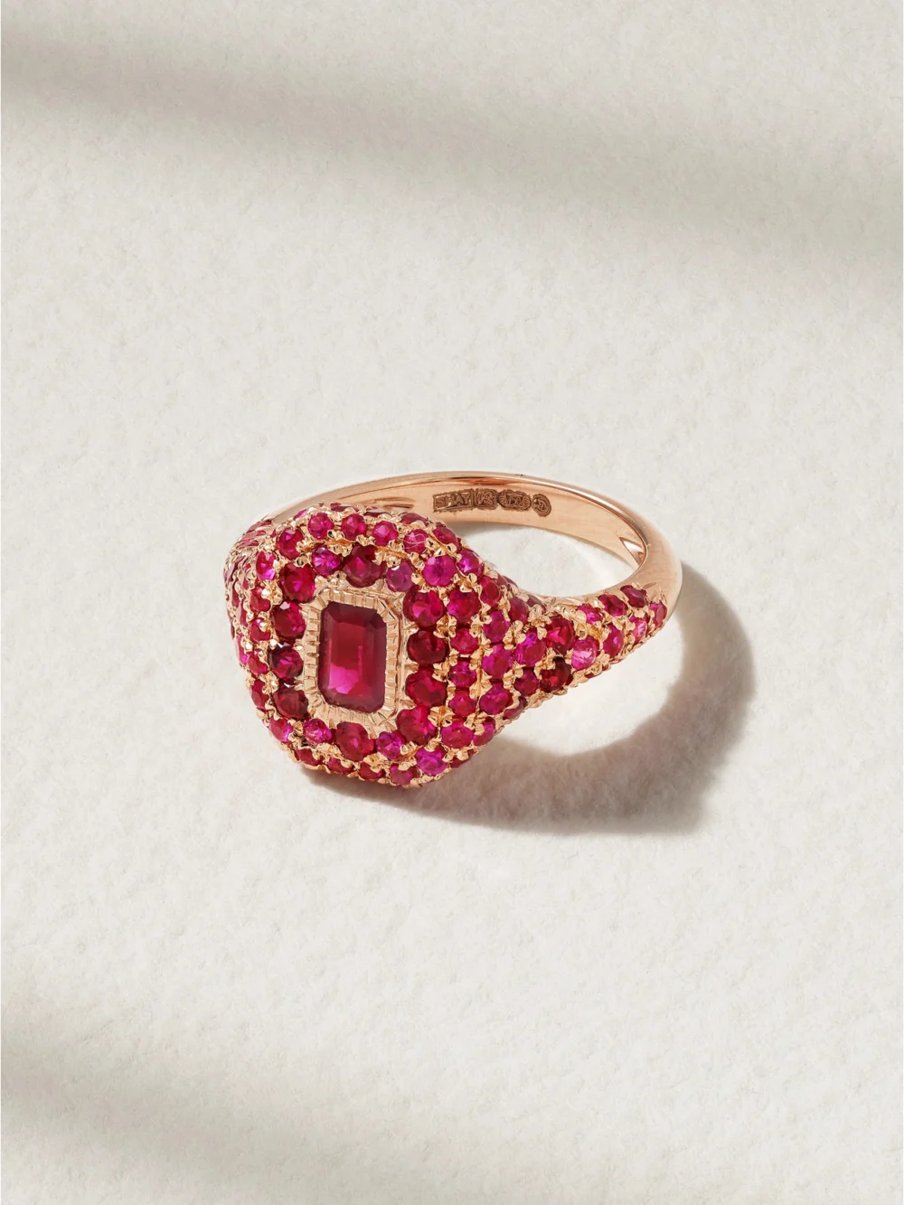 Shay 18-karat Rose Gold Ruby Ring in 3