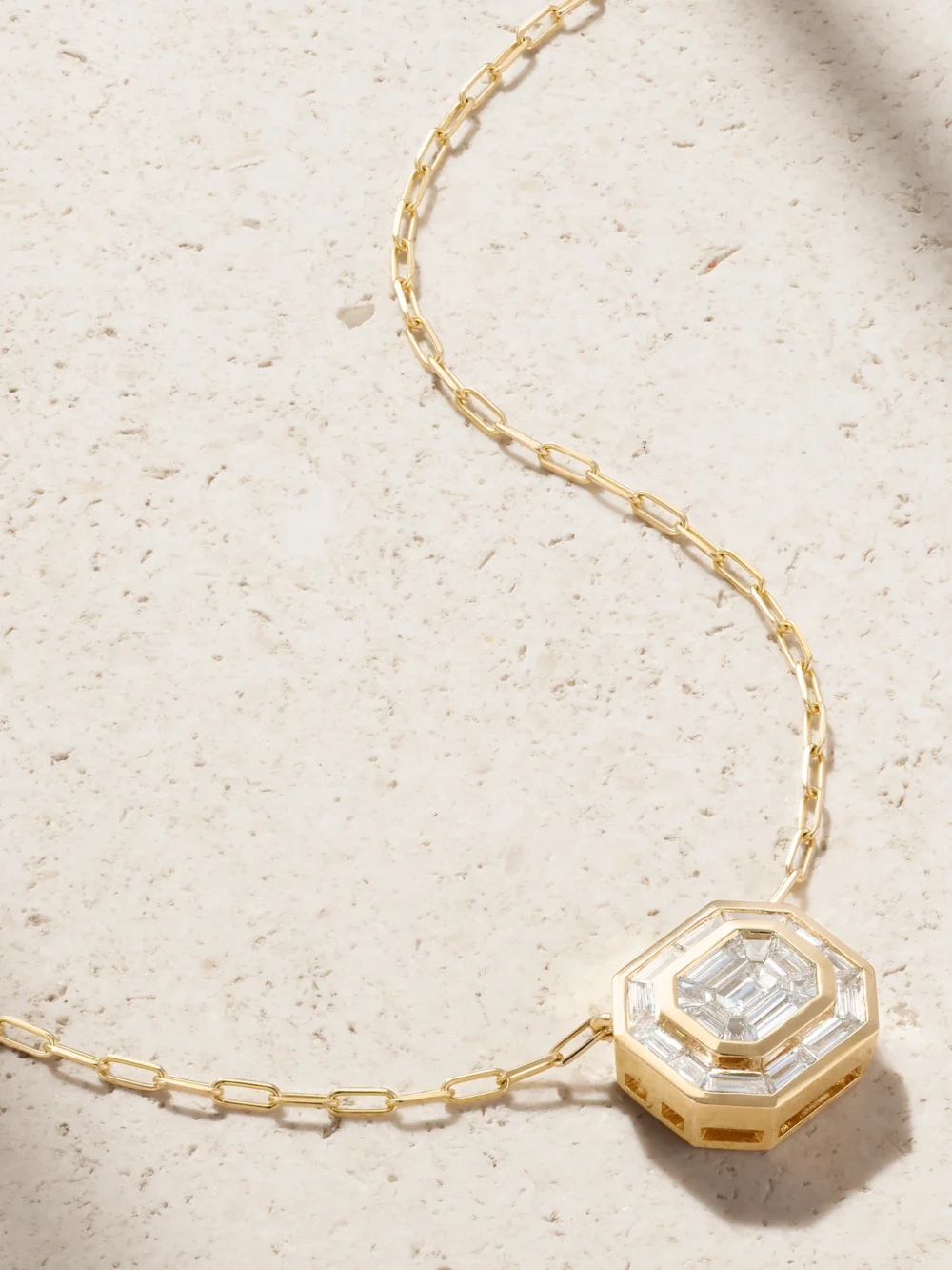 Shay Illusion 18-karat Gold Diamond Necklace