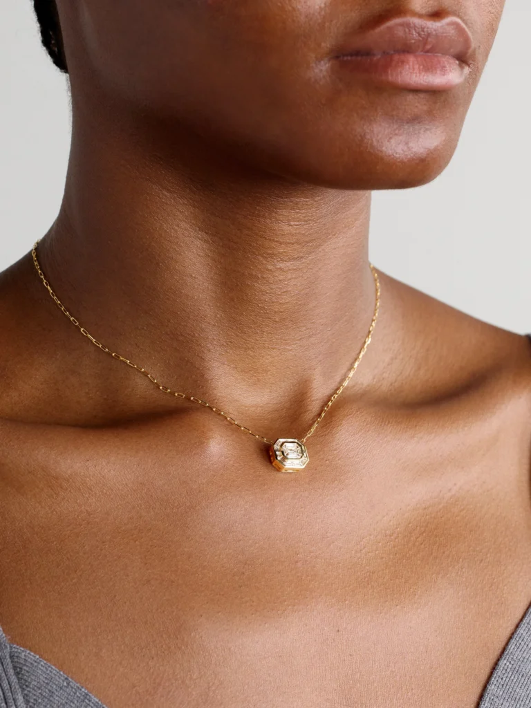 Shay Illusion 18-karat Gold Diamond Necklace