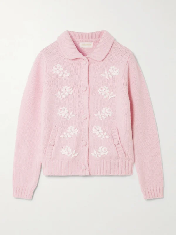 Shushu/Tong Bead-embellished Wool Cardigan