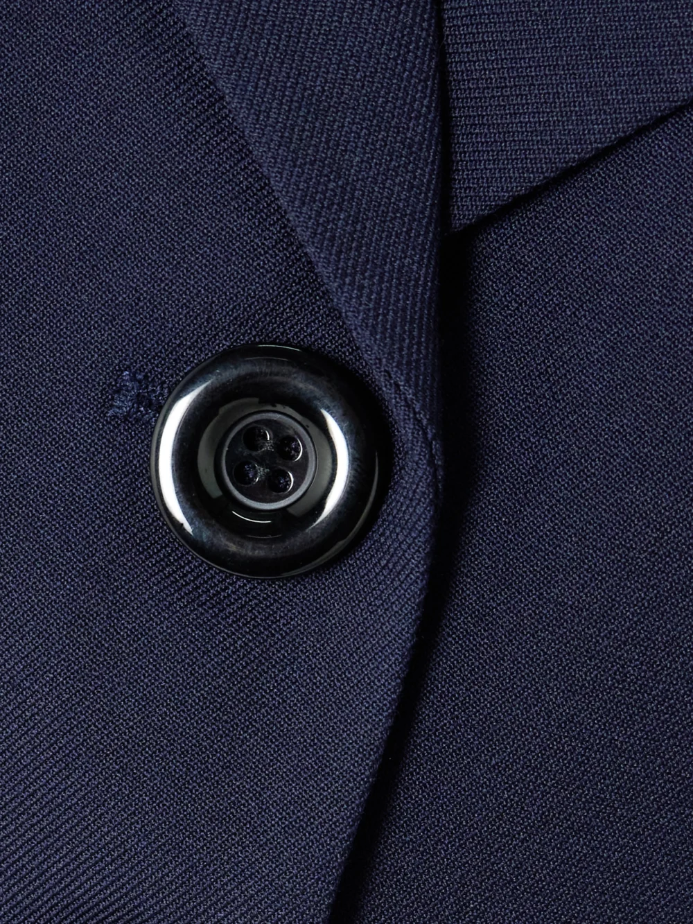 Close-up detail of the Shushu/Tong Wool and Silk-blend Twill Blazer