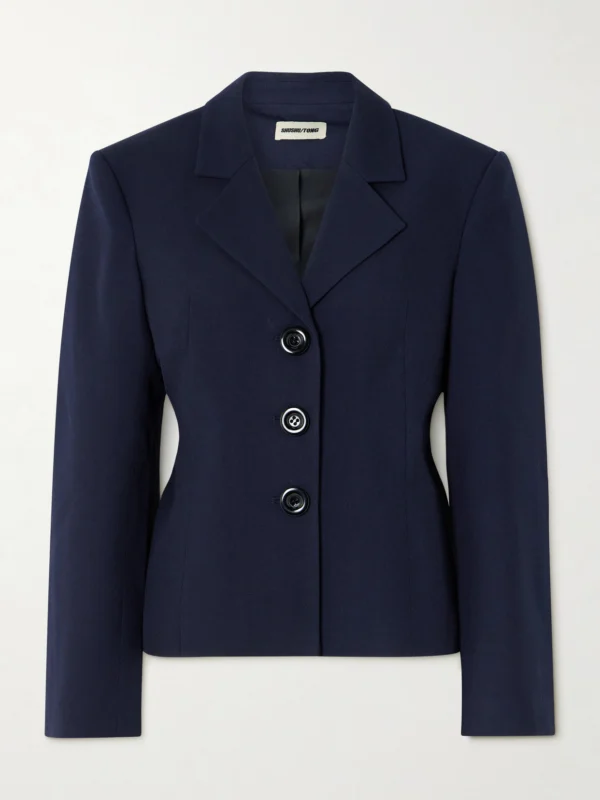 Shushu/Tong Wool and Silk-blend Twill Blazer