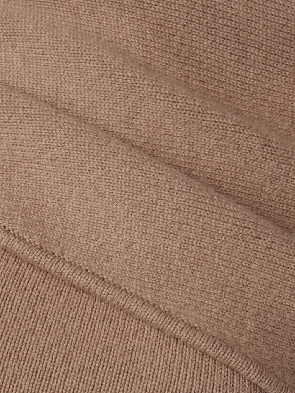 Close-up detail of the Simkhai Hathaway Scarf-effect Draped Wool and Recycled Cashmere-blend Midi Dress