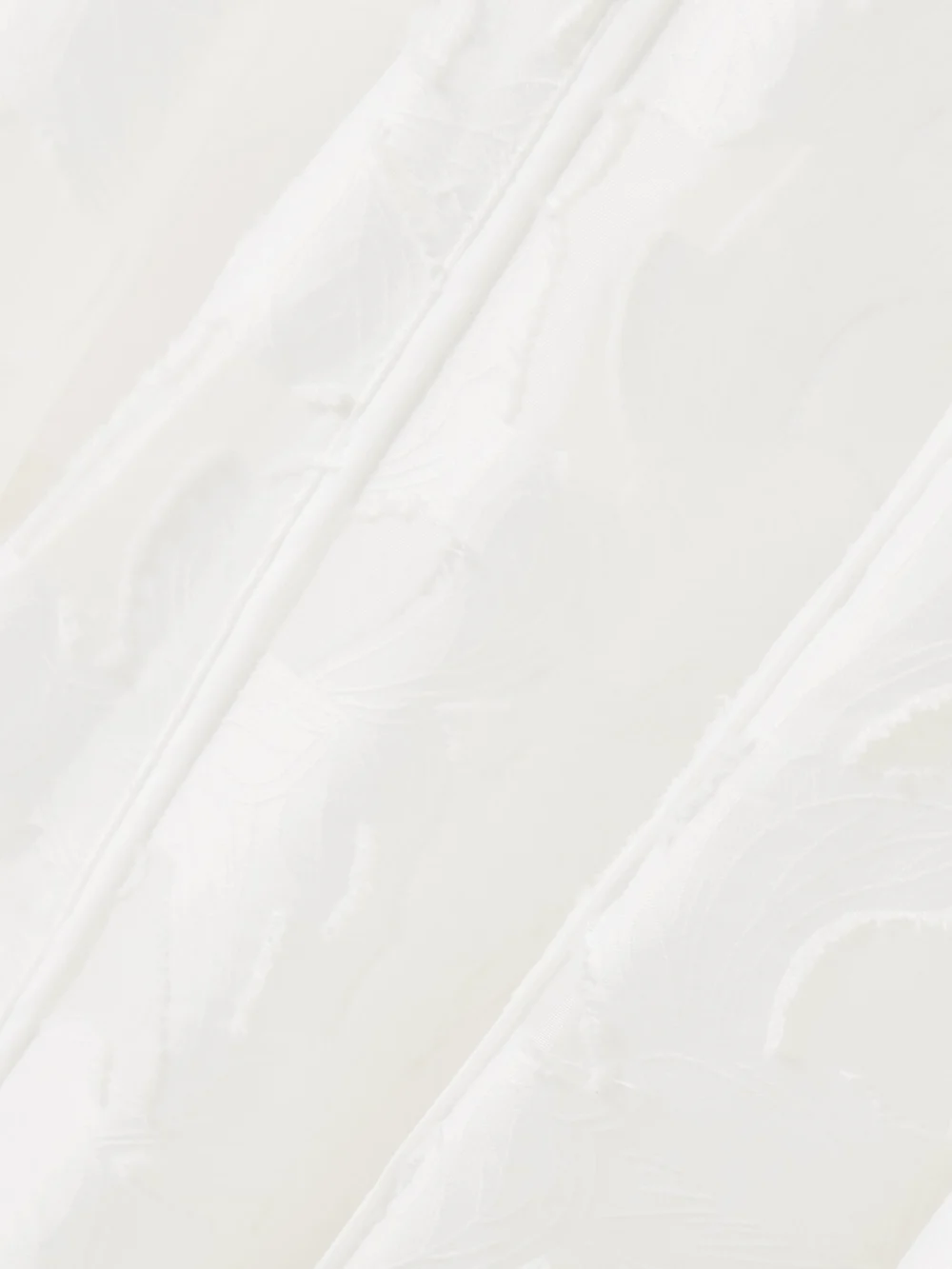 Close-up detail of the Simkhai Imogen Strapless Fil Coupé Jacquard Midi Dress