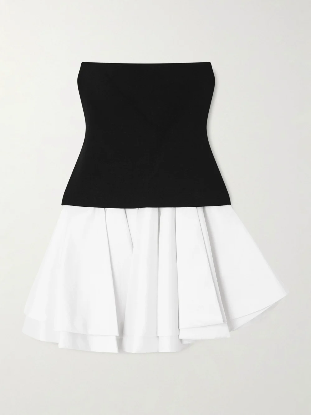 Simkhai Isabelle Ponte and Taffeta Midi Dress in white