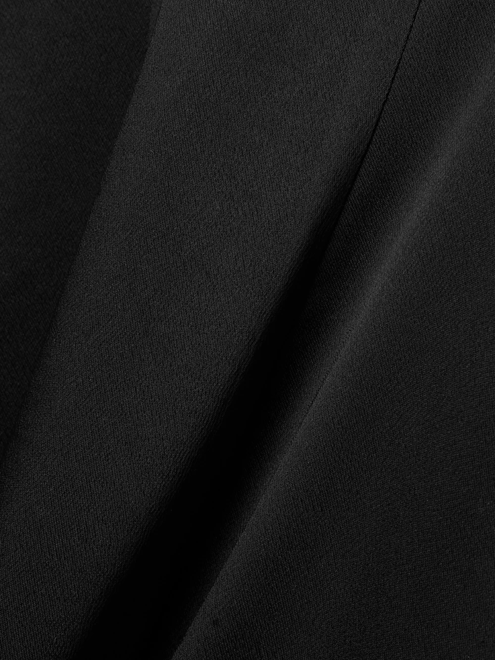 Close-up detail of the Simkhai Jonny Satin-crepe and Ribbed-knit Midi Dress