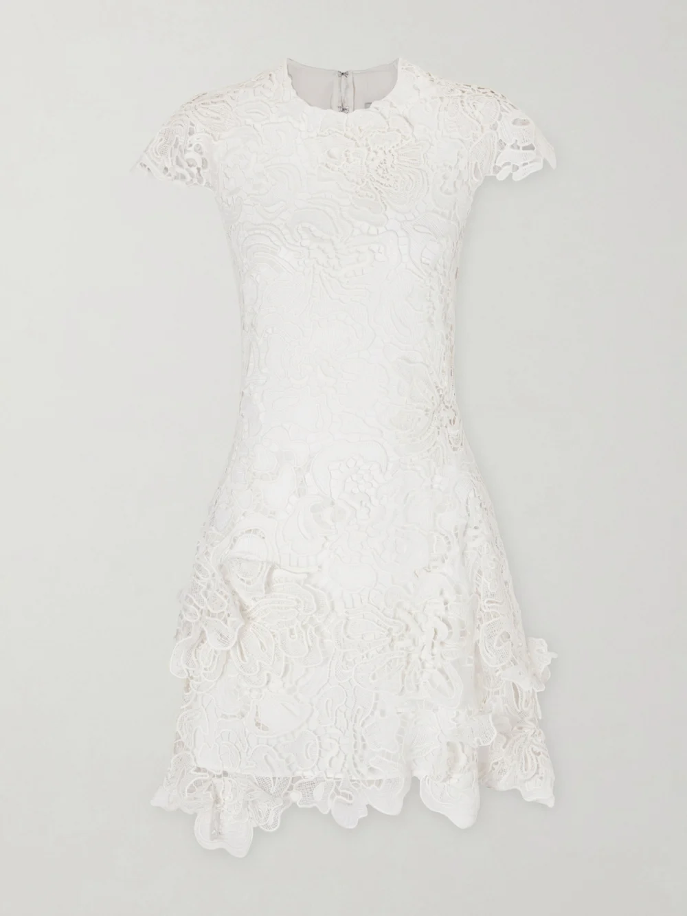 Simkhai Novelle Lace Mini Dress in white