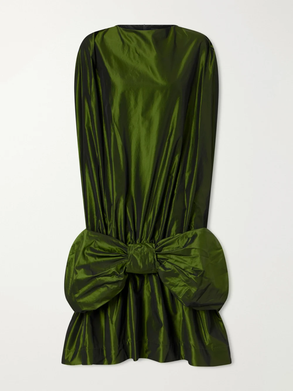 Simone Rocha Bow-detailed Taffeta Midi Dress in green