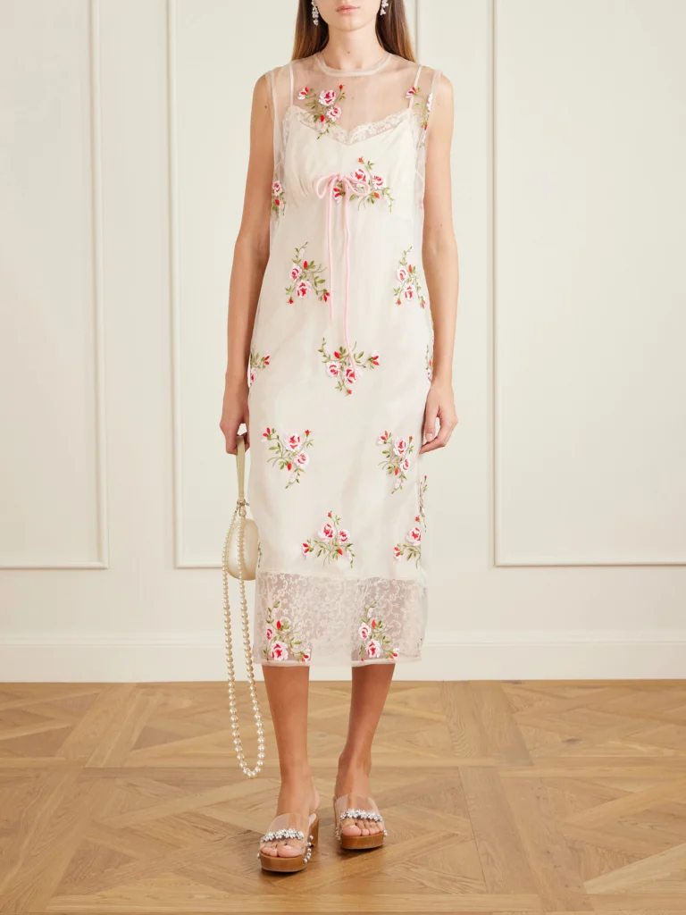 Simone Rocha Crystal-embellished Pu Clogs