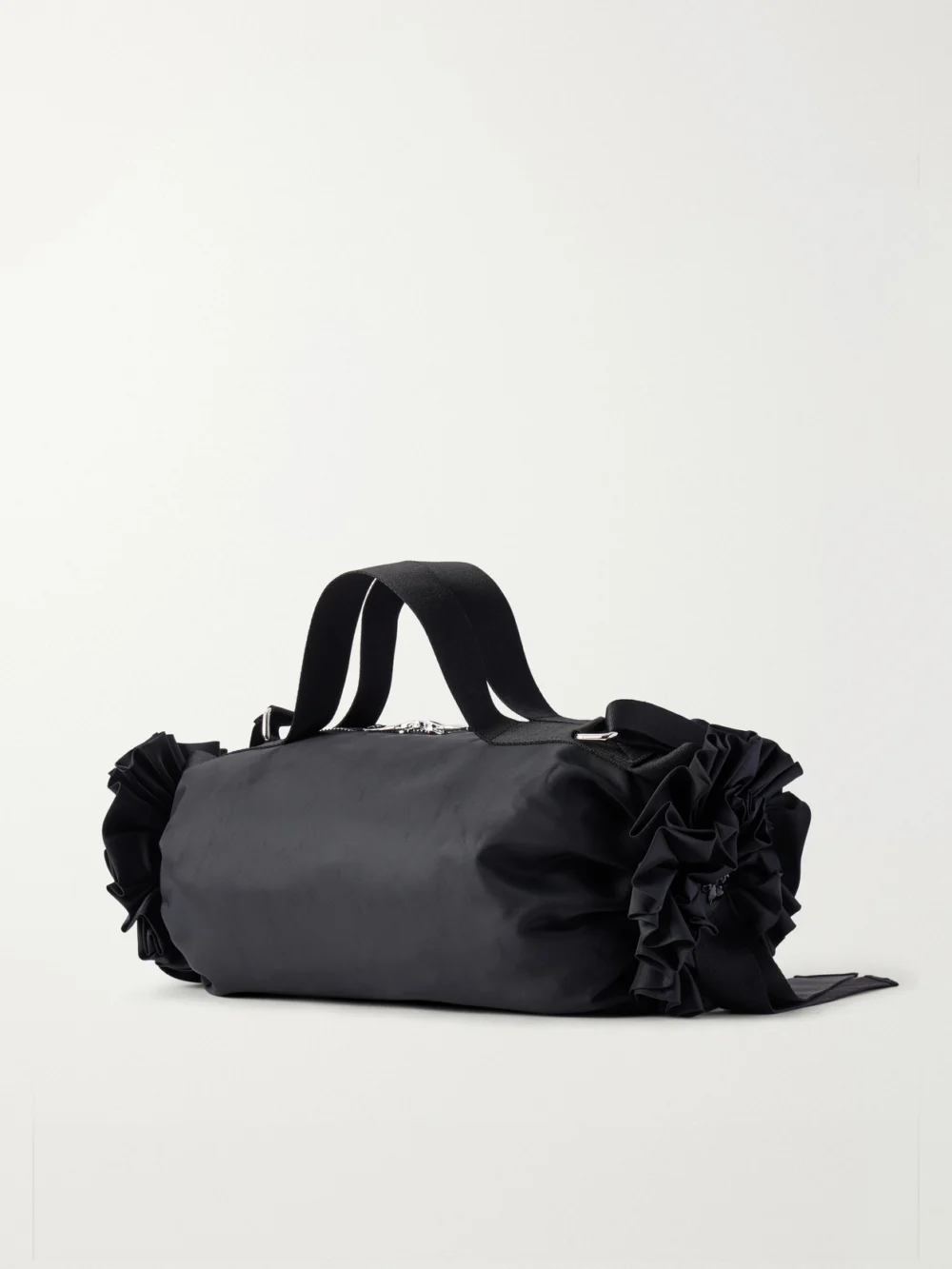 Back view of the Simone Rocha Double Ribbon Rosette Crystal-embellished Satin Shoulder Bag