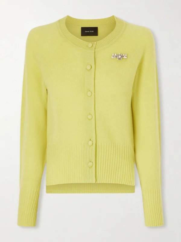 Simone Rocha Embellished Cashmere Cardigan