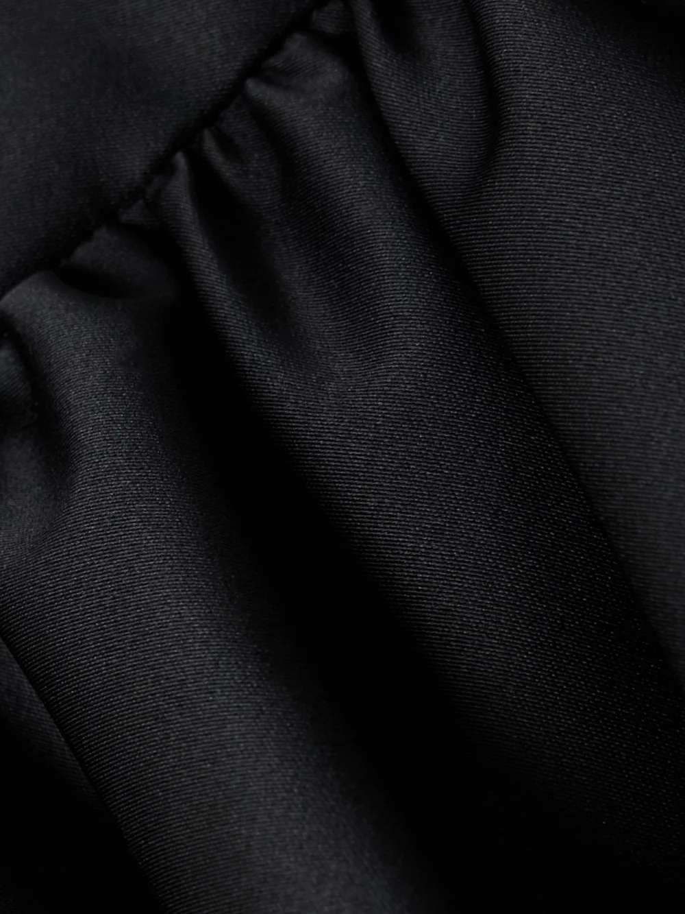 Close-up detail of the Simone Rocha Gathered Mikado Mini Skirt