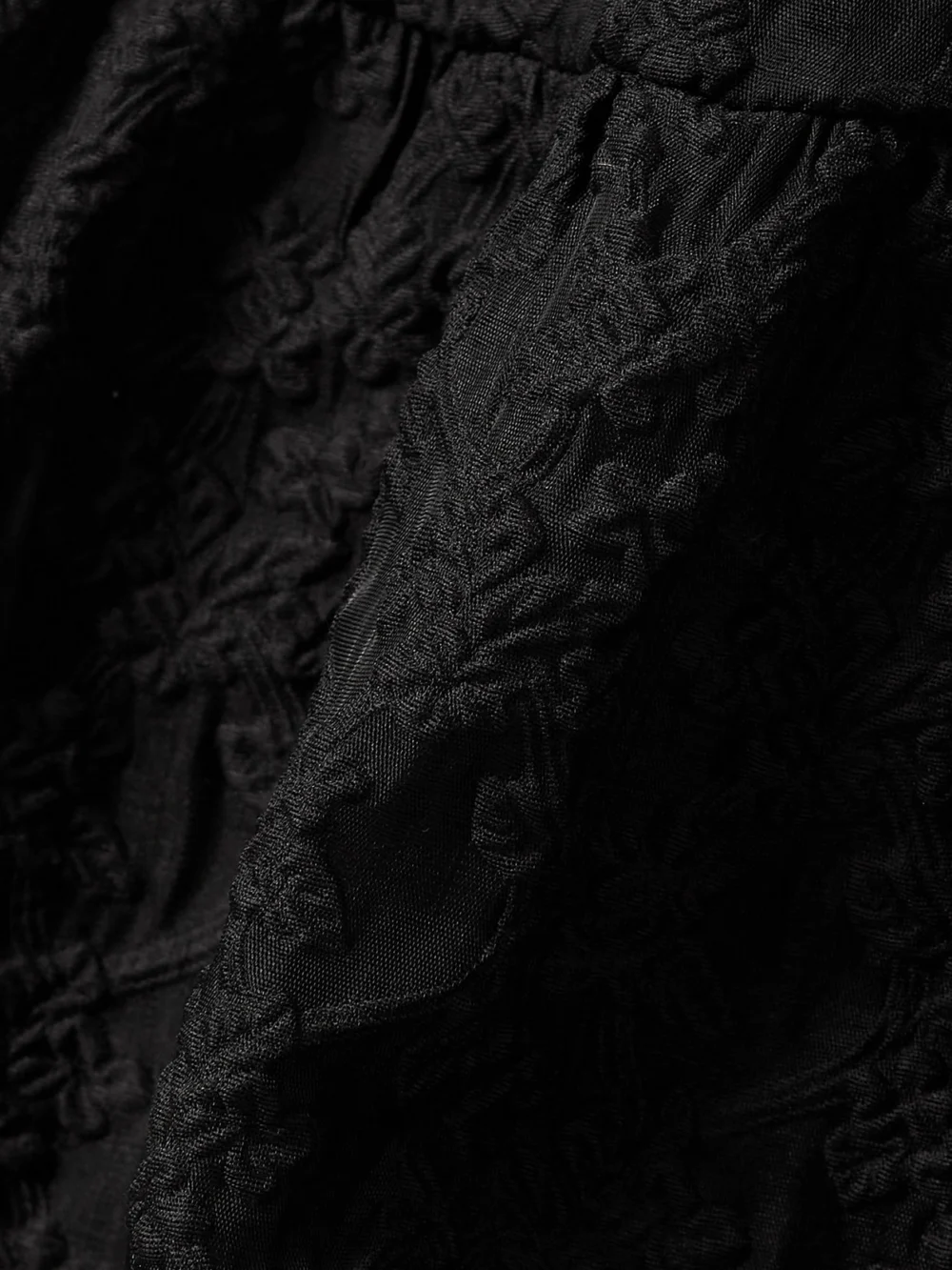 Close-up detail of the Simone Rocha Layered Tiered Cloqué Mini Dress