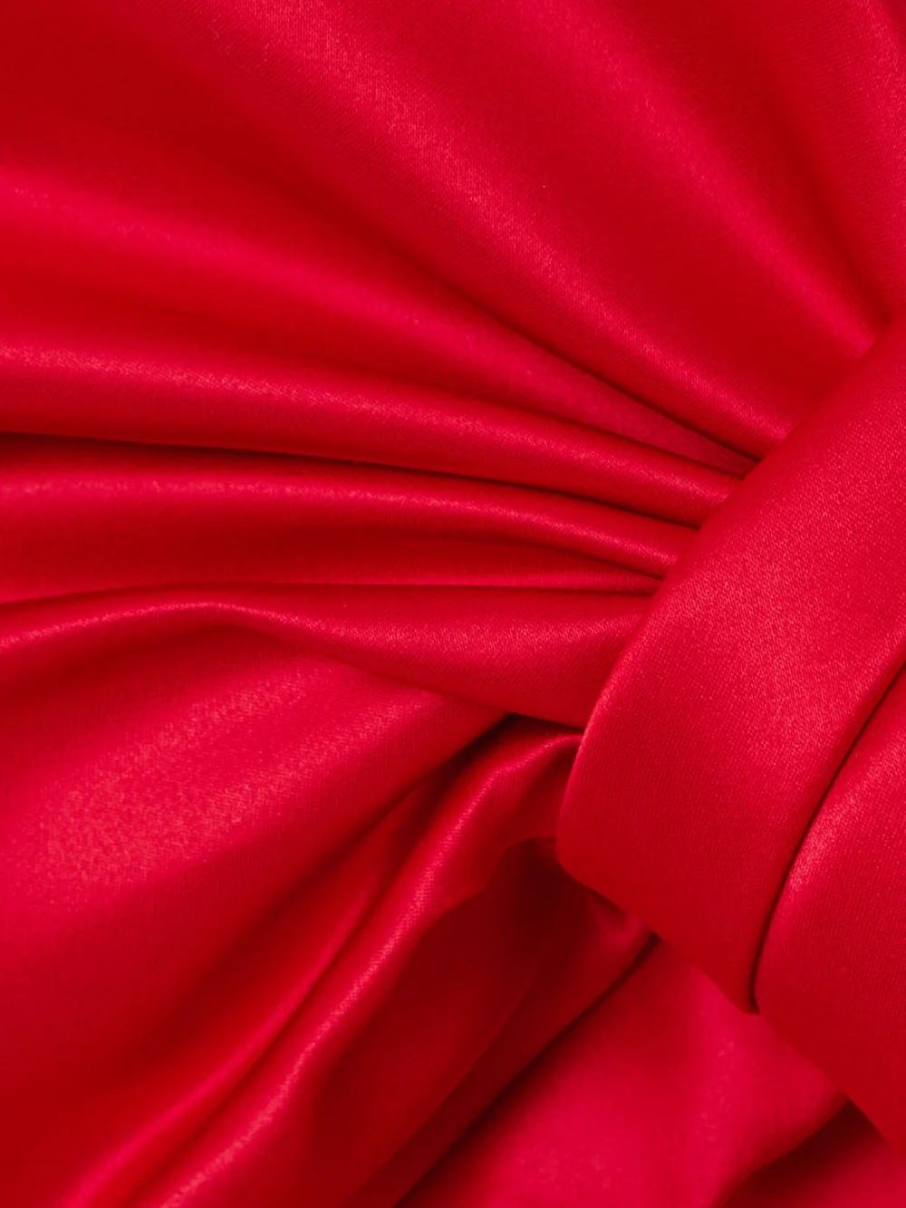 Close-up detail of the Simone Rocha Off-the-shoulder Bow-embellished Satin Blouse