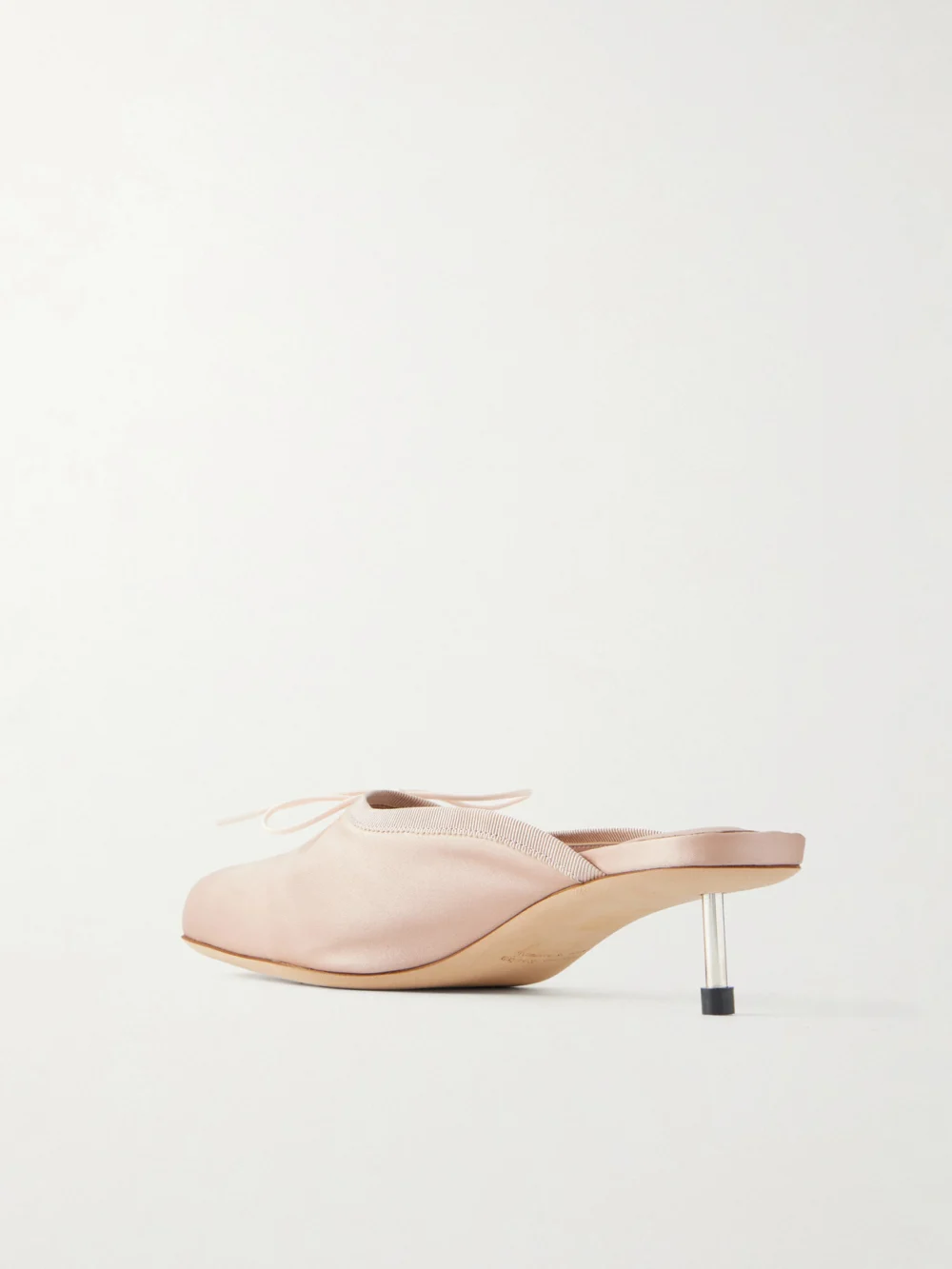 Back view of the Simone Rocha Pointe Bow-detailed Satin Pumps