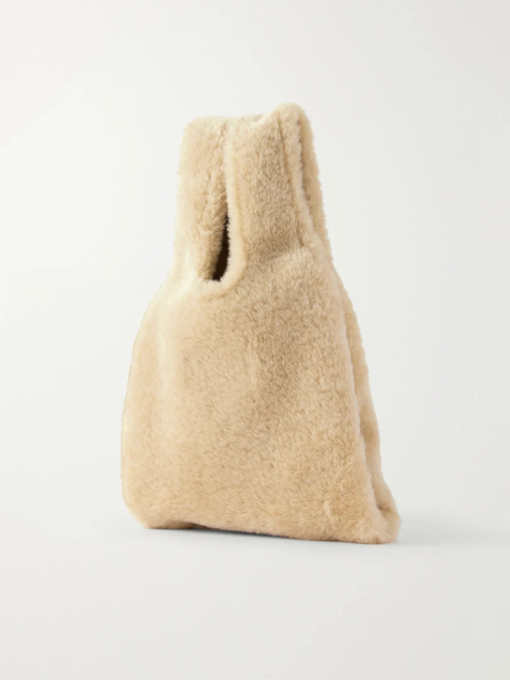 Back view of the Simone Rocha Shearling-effect Shoulder Bag