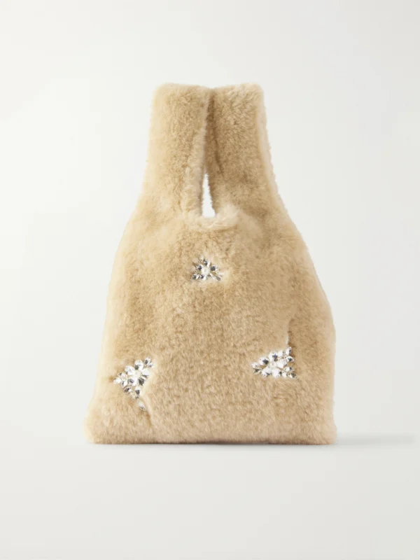 Simone Rocha Shearling-effect Shoulder Bag
