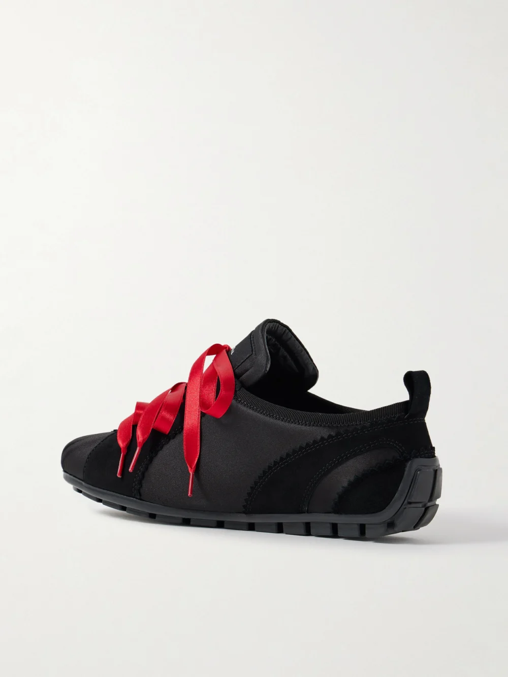 Back view of the Simone Rocha Suede-trimmed Shell Sneakers