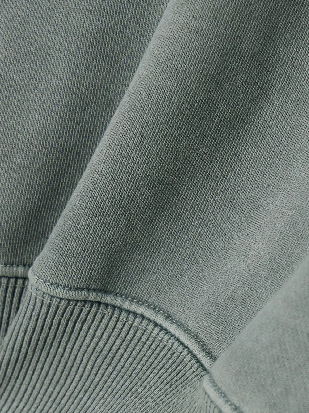 Close-up detail of the Slvrlake Cropped Cotton-jersey Sweatshirt