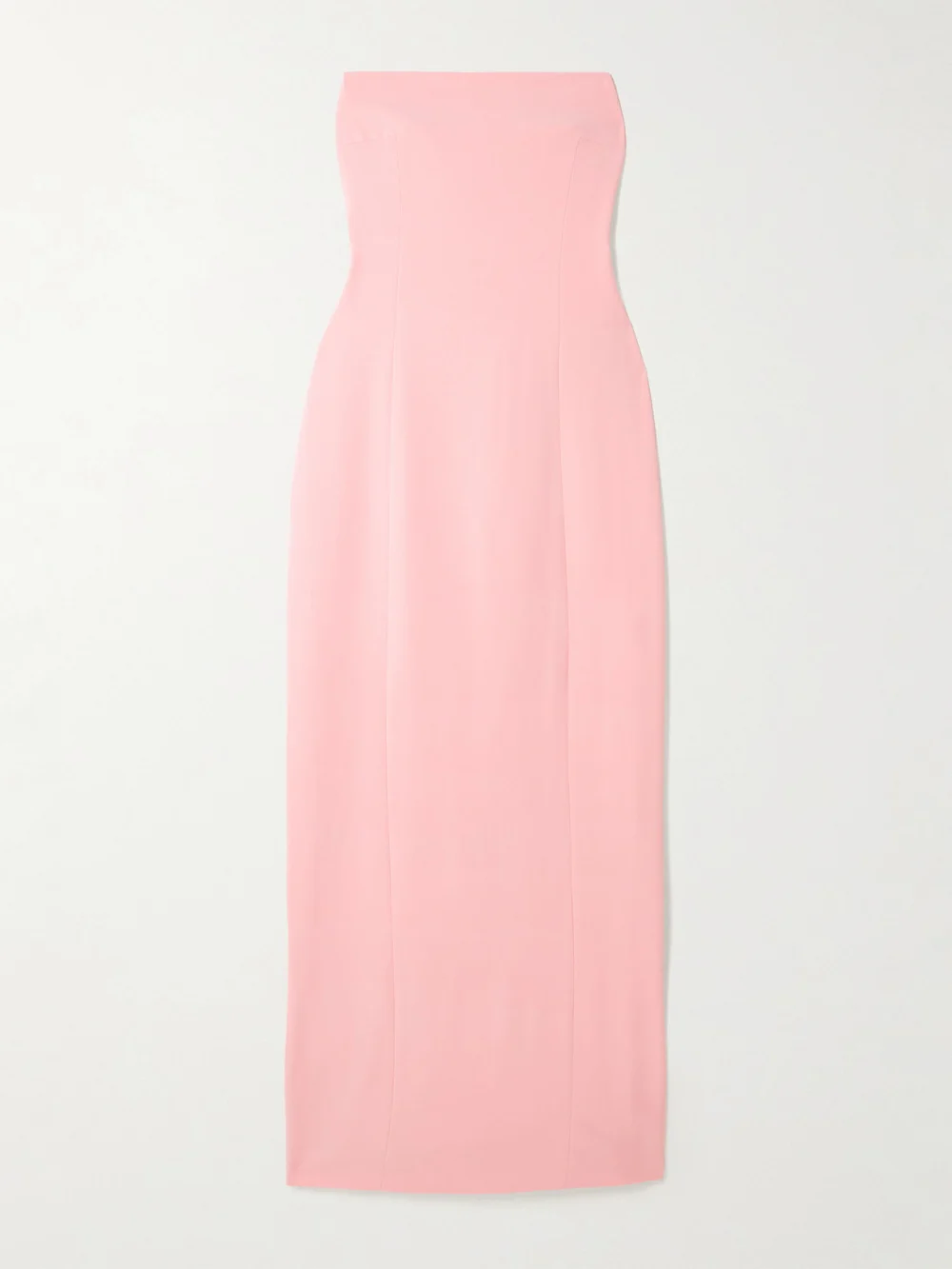 Solace London Anderson Strapless Crepe Gown in pink