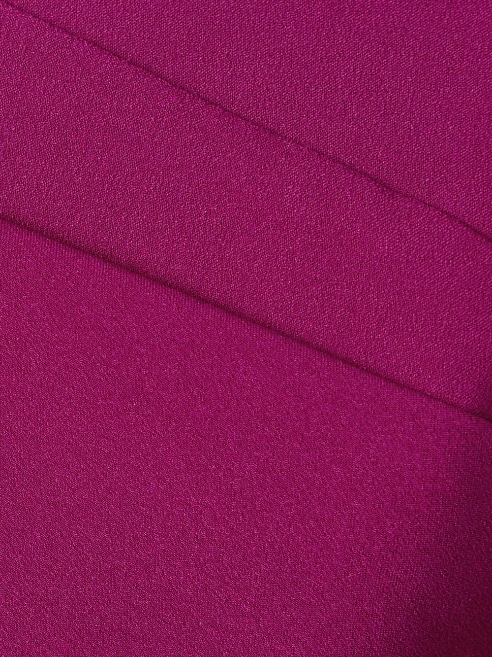 Close-up detail of the Solace London Eliana Off-the-shoulder Draped Satin and Crepe Gown