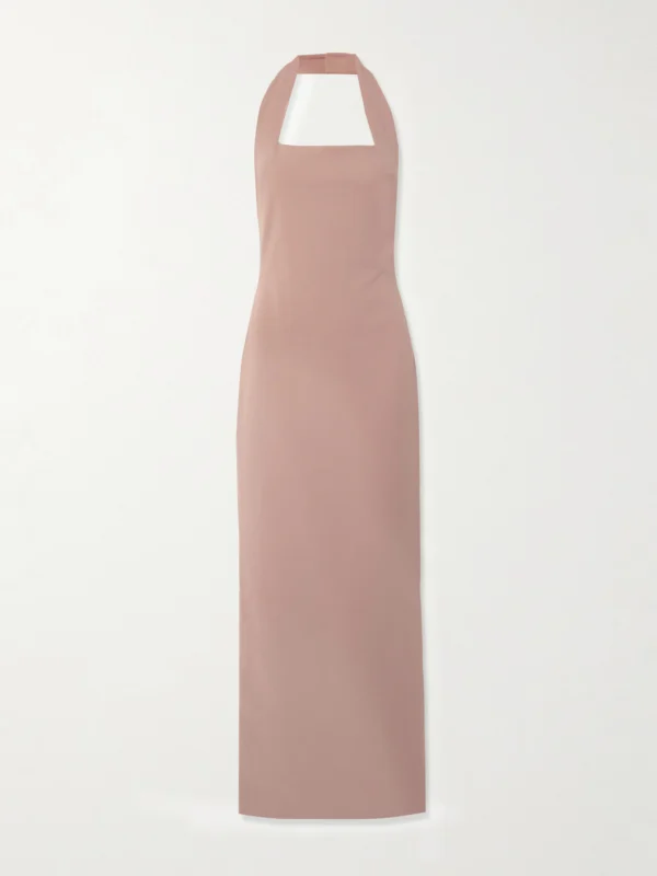 Solace London Illona Crepe Halterneck Gown