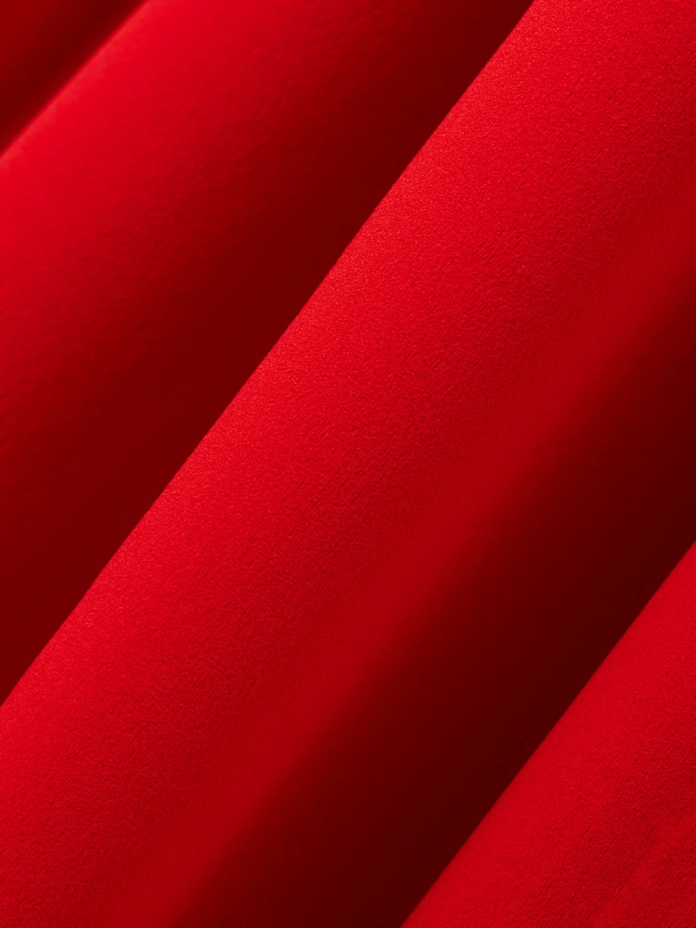 Close-up detail of the Solace London Illona Crepe Halterneck Gown