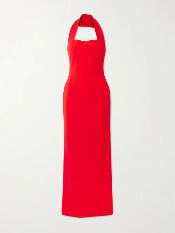 Solace London Illona Crepe Halterneck Gown