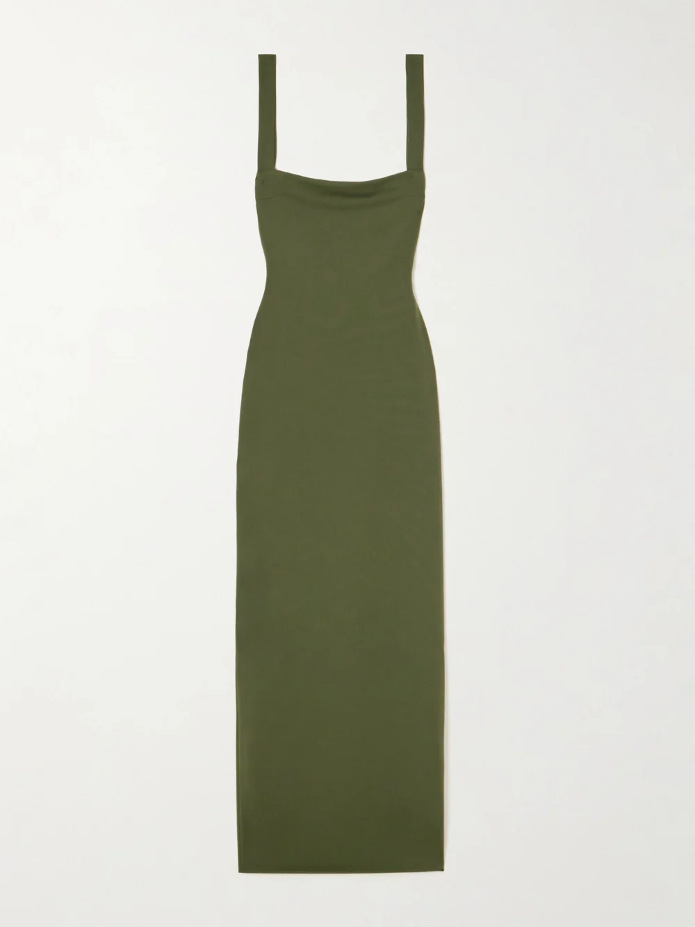Solace London Joni Stretch-crepe Maxi Dress in green