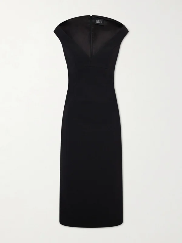 Solace London Monica Crepe Midi Dress