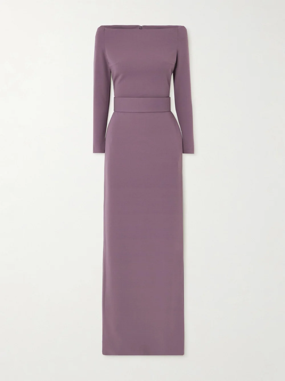 Solace London Sabina Off-the-shoulder Stretch-crepe Maxi Dress in purple