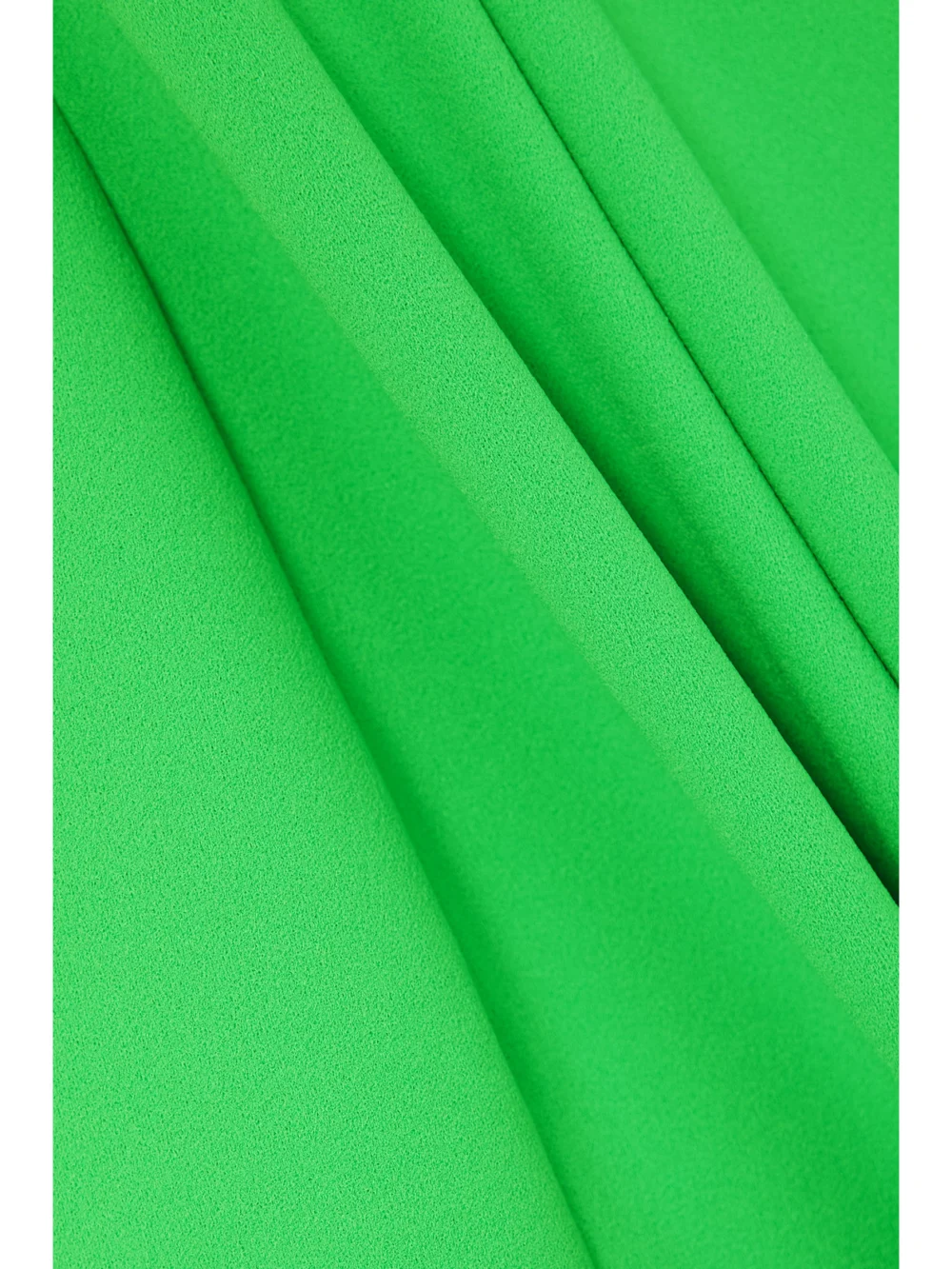 Close-up detail of the Solace London Saren One-shoulder Stretch-crepe Gown