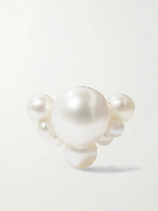 Sophie Bille Brahe Chambre De Perle 14-karat Gold Pearl Single Earring