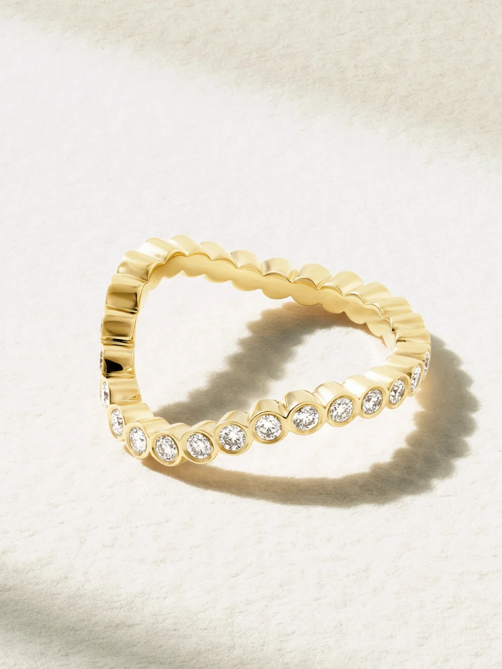 Sophie Bille Brahe Courant Sky 18-karat Recycled Gold Diamond Ring in 52