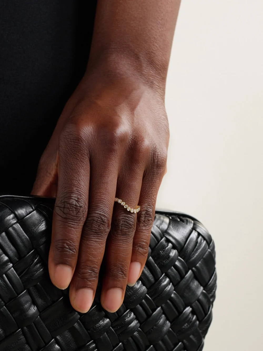 Sophie Bille Brahe Courant Sky 18-karat Recycled Gold Diamond Ring, styled view