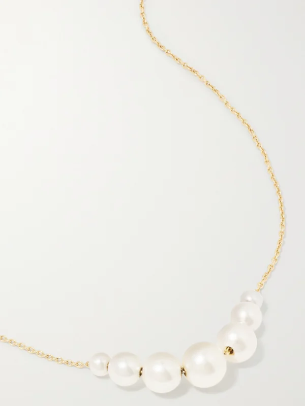 Sophie Bille Brahe Grand Orangerie De Perle 14-karat Gold Pearl Necklace