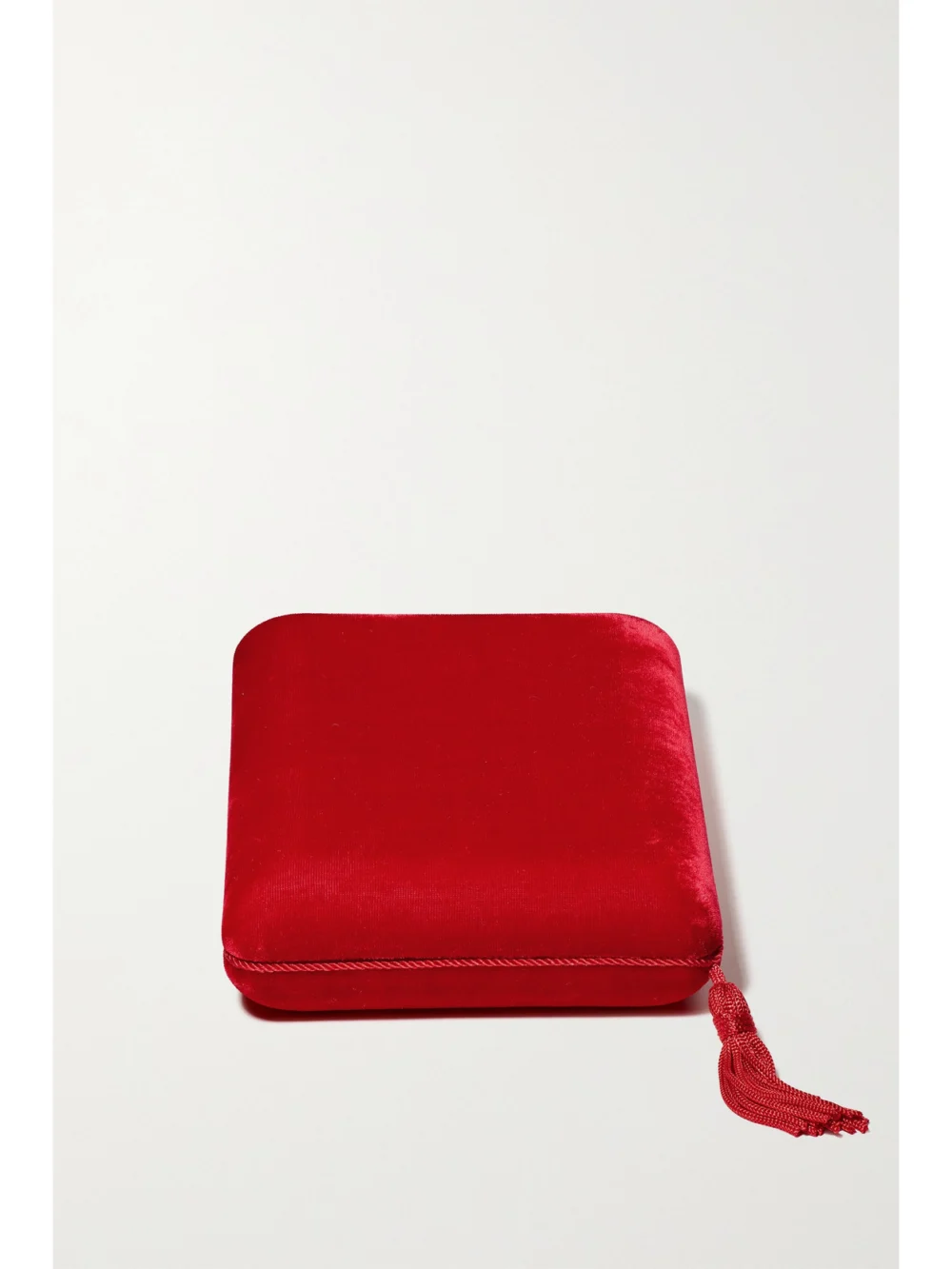 Sophie Bille Brahe Large Velvet Jewelry Box in red