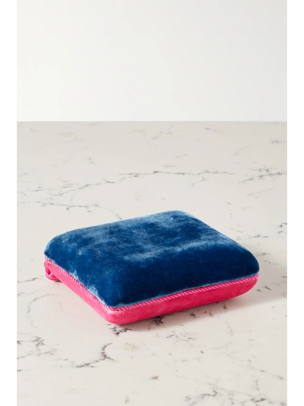 Back view of the Sophie Bille Brahe Miami Small Velvet Jewelry Box