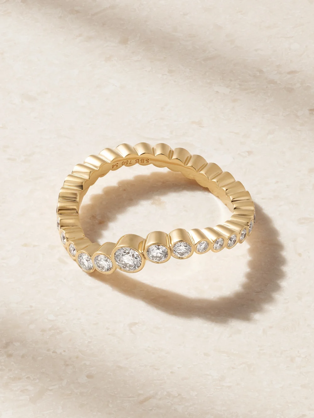 Sophie Bille Brahe Sky Classic 18-karat Recycled Gold Diamond Ring in 54