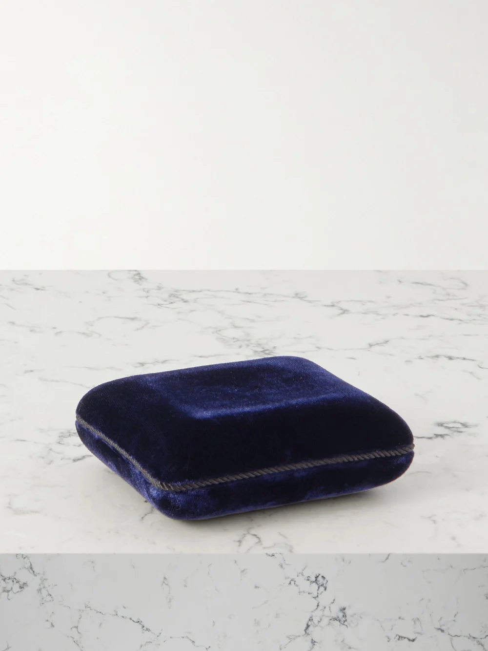 Back view of the Sophie Bille Brahe Tasseled Velvet Jewelry Box