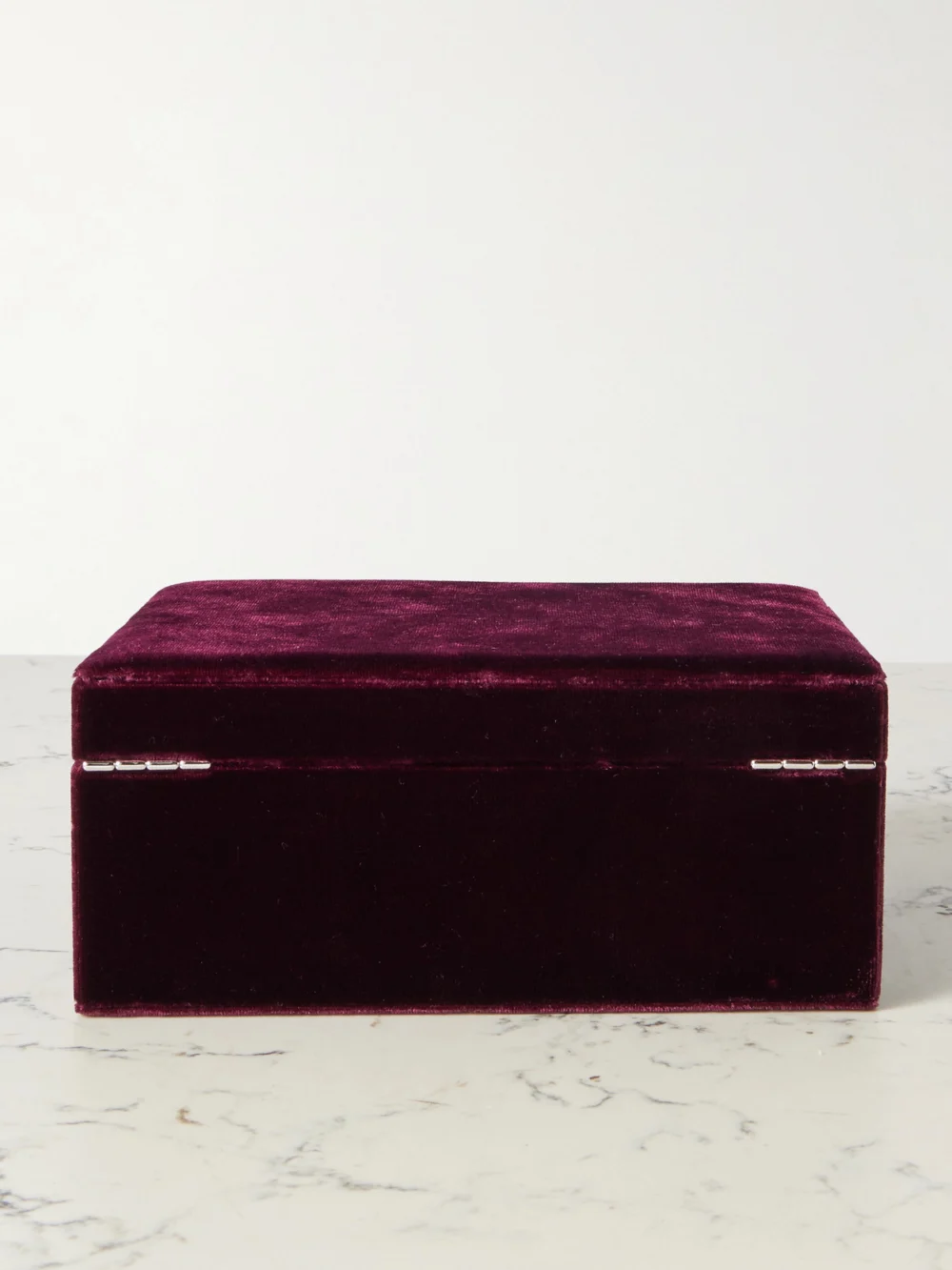 Back view of the Sophie Bille Brahe Trésor Grande Velvet Jewelry Box