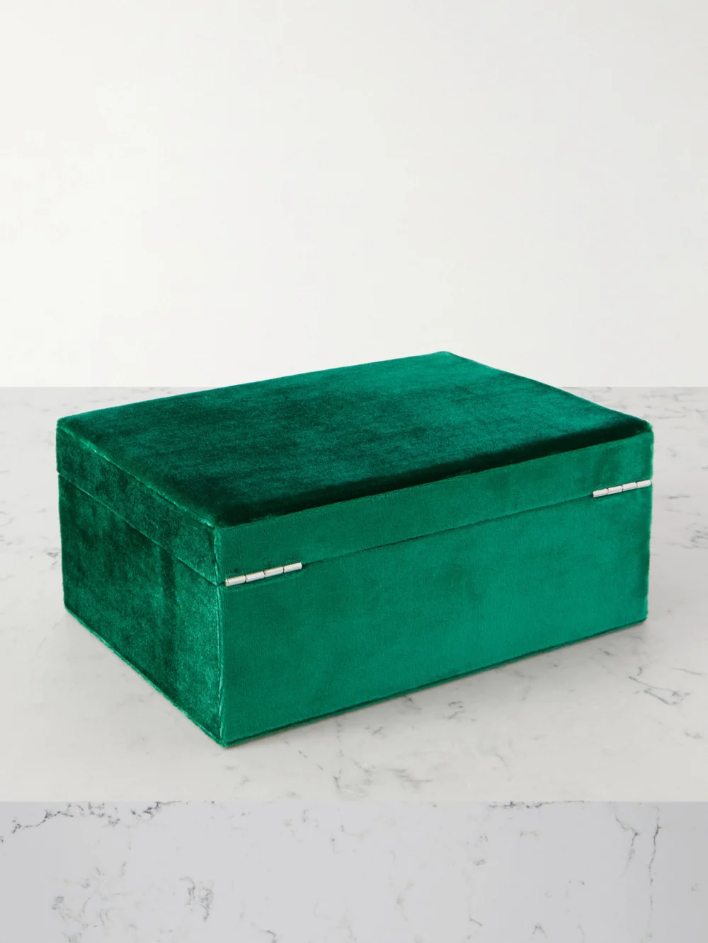 Back view of the Sophie Bille Brahe Trésor Grande Velvet Jewelry Box